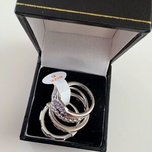 Bomb Party Delicates Too Much? That’s the Point Purple Topaz Diamond CZ Rhodium